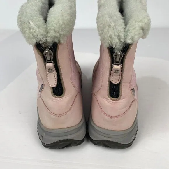 The North Face Winter Boots Women SZ 9 Pink Fur Shoes Primaloft 200g 551044 Warm