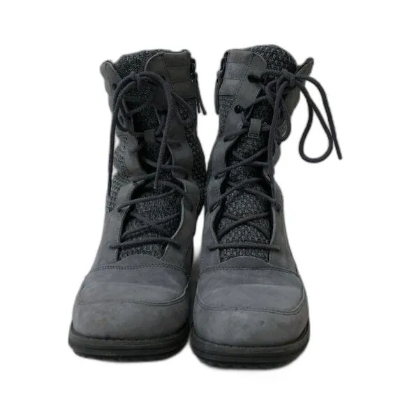 The North Face Women's  Gray Side Zip Lace-Up Boots Size 7.5