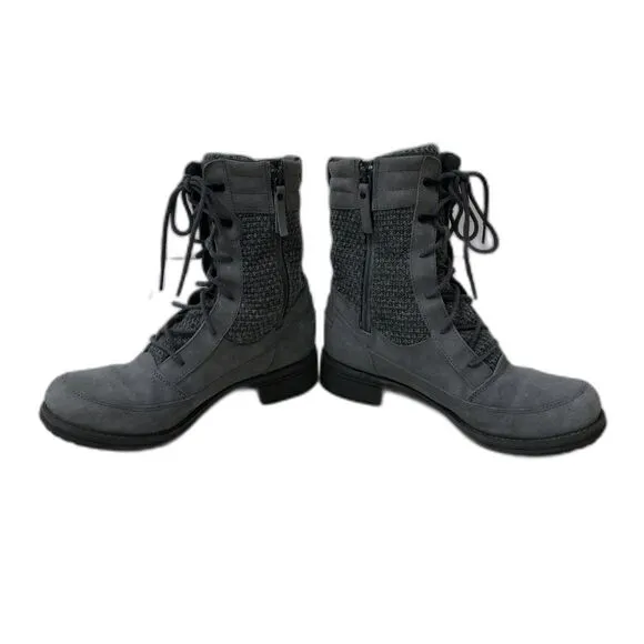 The North Face Women's  Gray Side Zip Lace-Up Boots Size 7.5