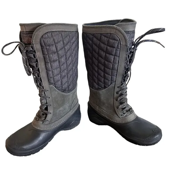 THE NORTH FACE Women’s Thermoball Utility Boots- Iron Gate/ Quail Grey Size 7