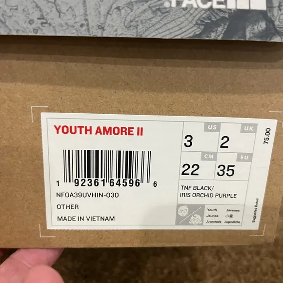 The North Face youth snow boots youth amore II