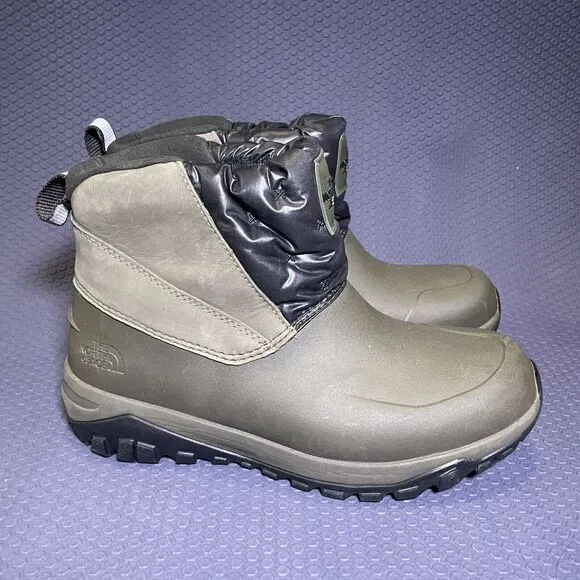 The North Face Yukiona Ankle Boots Women Size 7 Green Black Snow Winter Shoes