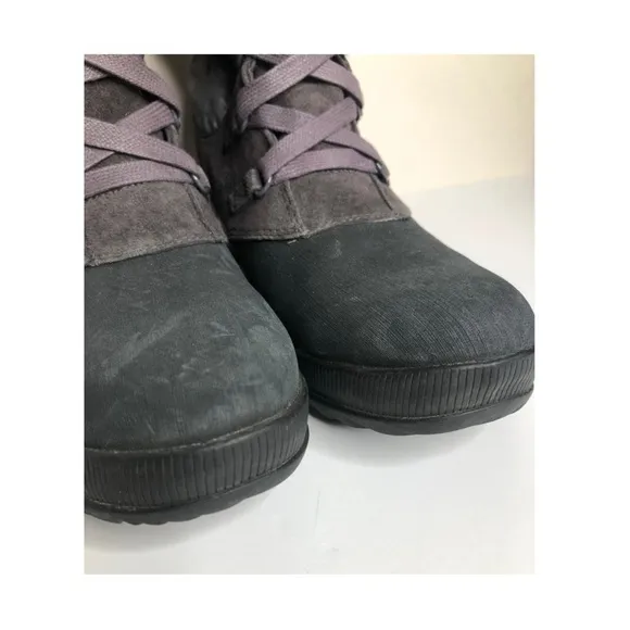 The North Face Zophia Lace Up Tall Boots Sz 8 Insulated Nubuck Waterproof