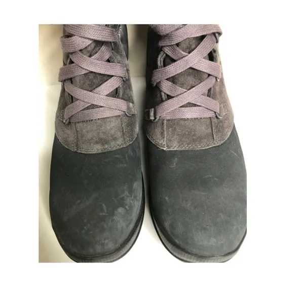 The North Face Zophia Lace Up Tall Boots Sz 8 Insulated Nubuck Waterproof