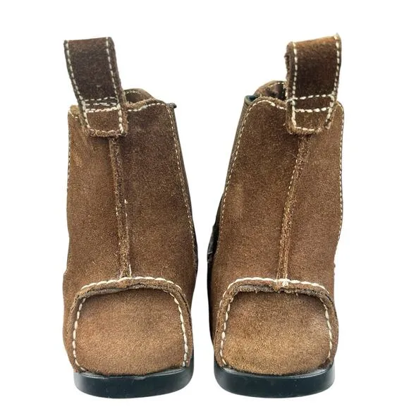 The Original Car Shoe X Prada Brown Suede Moccasin Ankle Boot Size 39 US 9
