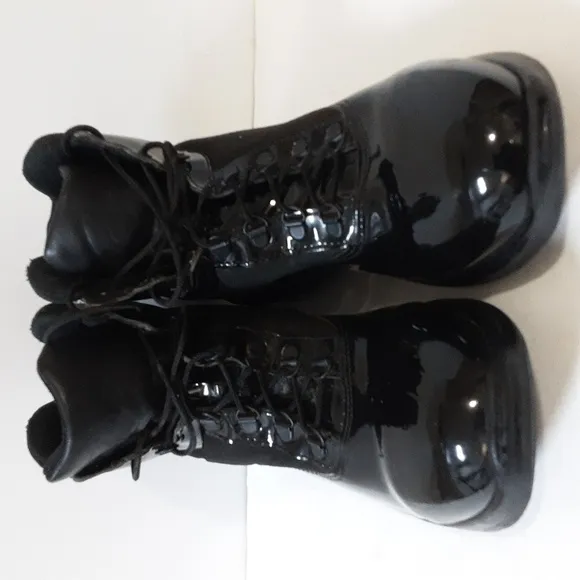 Thorogood Boots Men's USA Made Hi Gloss Uniform  black 13 lace up outdoor work