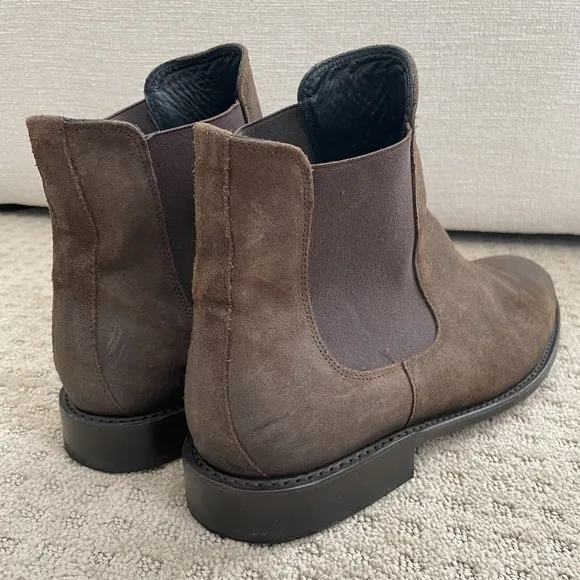 Thursday Boots Co Cavalier Chelsea Boots Men 12.5 Dark Brown WeatherSafe Suede