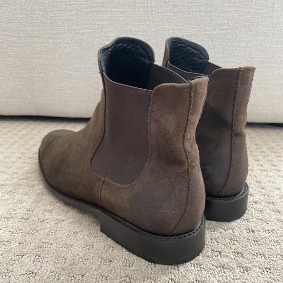 Thursday Boots Co Cavalier Chelsea Boots Men 12.5 Dark Brown WeatherSafe Suede