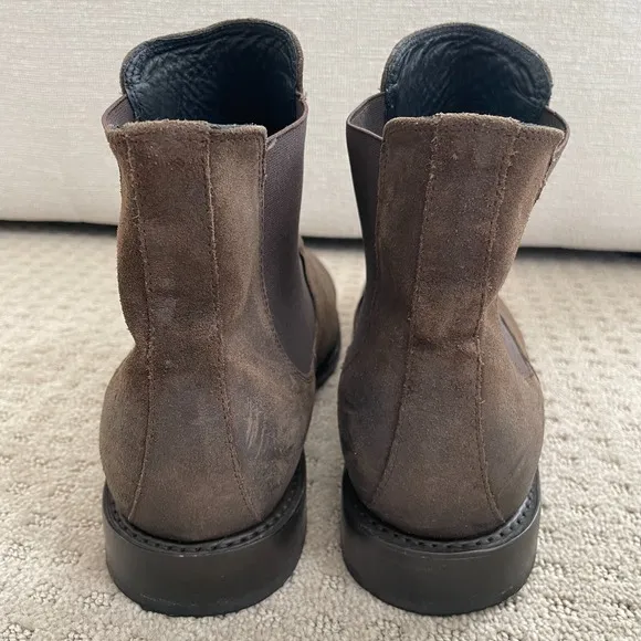Thursday Boots Co Cavalier Chelsea Boots Men 12.5 Dark Brown WeatherSafe Suede