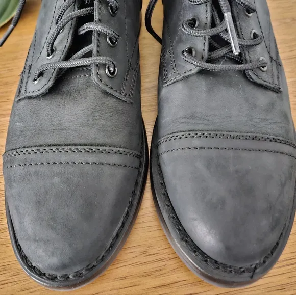 thursday captain black matte leather 90s y2k boho indie cottage goth ankle boot