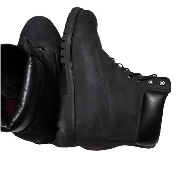 Timberland 10073 Timbs Waterproof Boots Black Mens Size 10.5 EUC