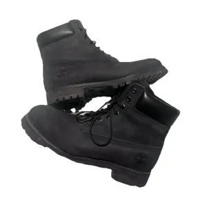 Timberland 10073 Timbs Waterproof Boots Black Mens Size 10.5 EUC