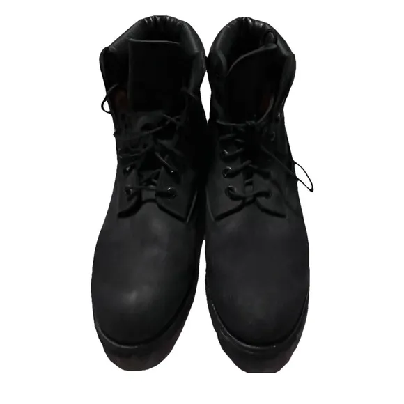 Timberland 10073 Timbs Waterproof Boots Black Mens Size 10.5 EUC