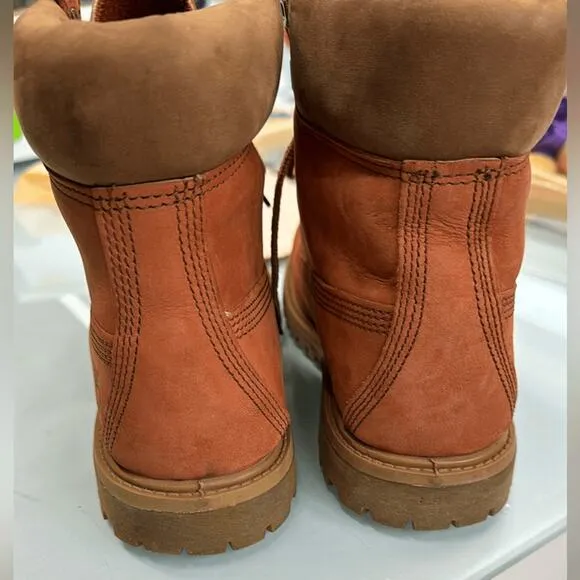 Timberland 6” boots Rare Color Sweet Potatoe orange Sz 8 Men