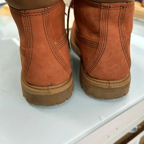 Timberland 6” boots Rare Color Sweet Potatoe orange Sz 8 Men