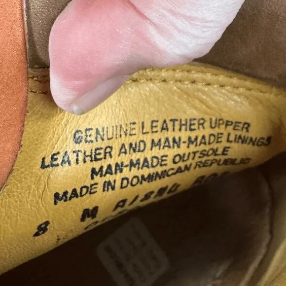 Timberland 6” boots Rare Color Sweet Potatoe orange Sz 8 Men