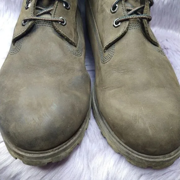 Timberland 6 Inch Double Collar Boots Dark Chocolate Nubuck Mens Size 15 M 73543