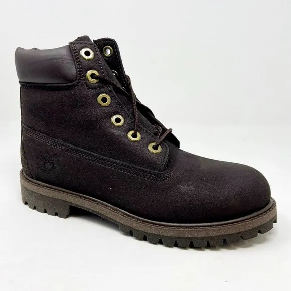 Timberland 6 inch Waterproof Brown Leather Junior Youth Outdoor Boots 34989