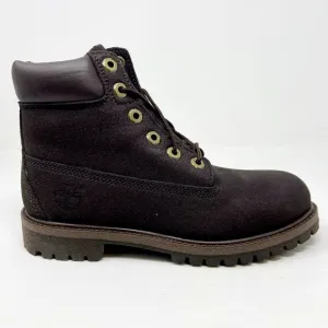 Timberland 6 inch Waterproof Brown Leather Junior Youth Outdoor Boots 34989