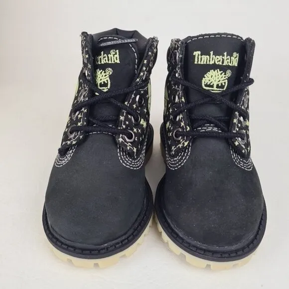 Timberland 6In Classic TODDLER Boots Outdoor Black Casual Leather