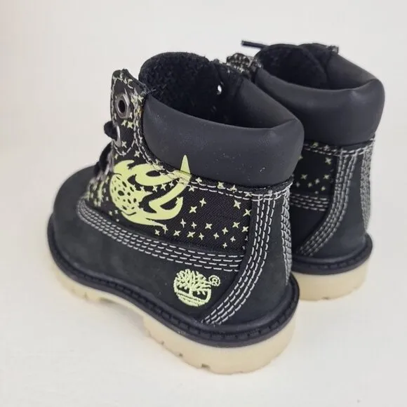 Timberland 6In Classic TODDLER Boots Outdoor Black Casual Leather