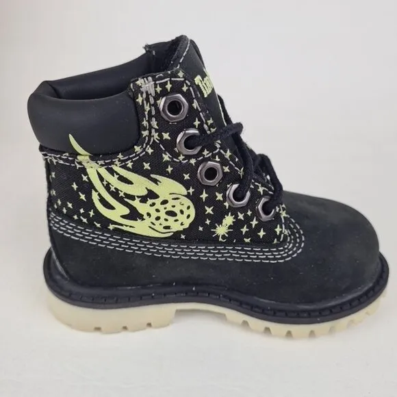 Timberland 6In Classic TODDLER Boots Outdoor Black Casual Leather