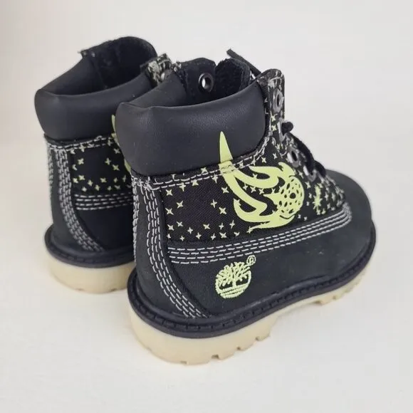 Timberland 6In Classic TODDLER Boots Outdoor Black Casual Leather
