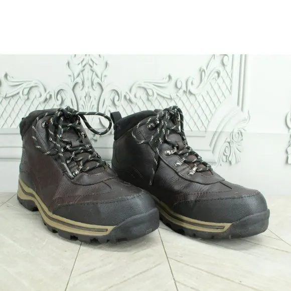 Timberland Back Road Leather Waterproof Insulated Hiking Boots Size 4.5 Youth