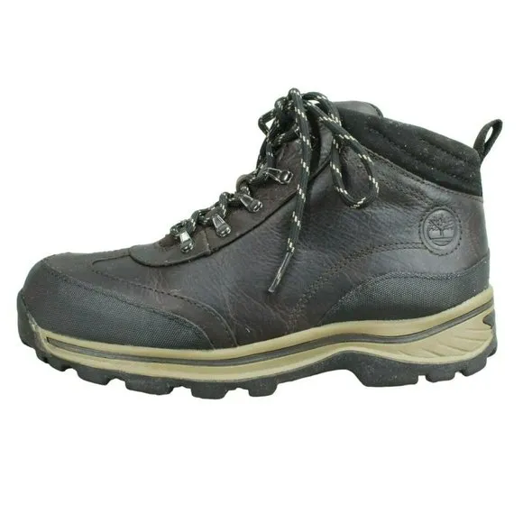 Timberland Back Road Leather Waterproof Insulated Hiking Boots Size 4.5 Youth