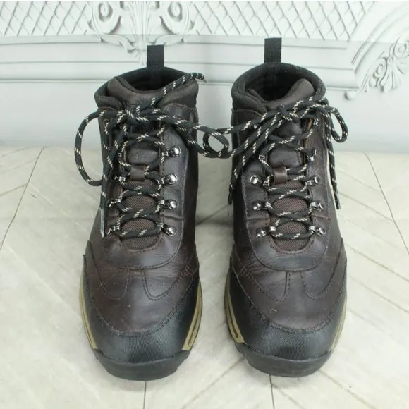 Timberland Back Road Leather Waterproof Insulated Hiking Boots Size 4.5 Youth