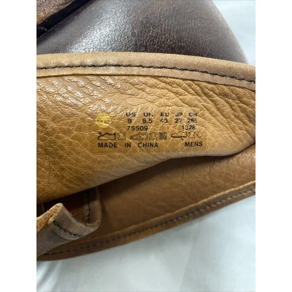 Timberland Boot Company Wodehouse 75509 Brown Leather Chukka Boots Mens Size 9
