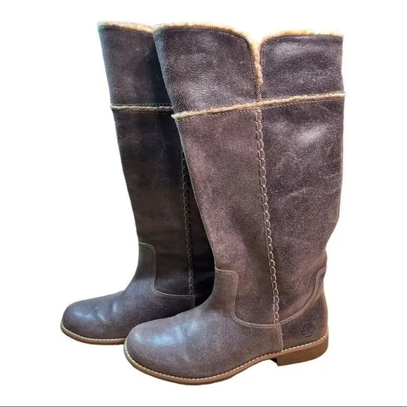 Timberland Boot Sz 8.5 Warm Brown Leather Women