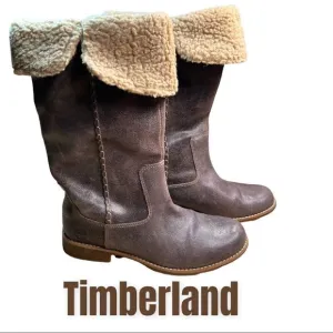 Timberland Boot Sz 8.5 Warm Brown Leather Women