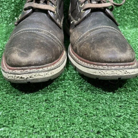 Timberland EarthKeepers Leather Chukka Boots Lace Up Brown Men's Shoe Size US 8
