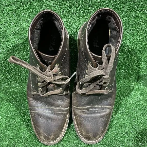Timberland EarthKeepers Leather Chukka Boots Lace Up Brown Men's Shoe Size US 8