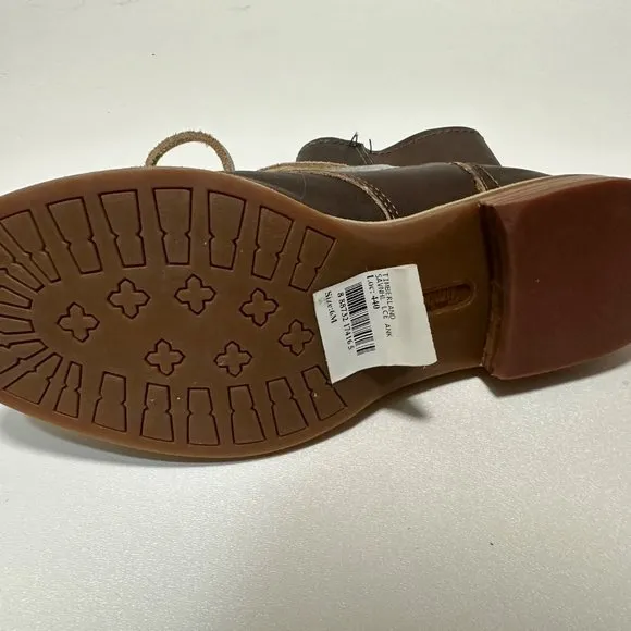 Timberland Earthkeepers Savin Hill Women 6 Brown Leather Lace Up Ankle Boots New