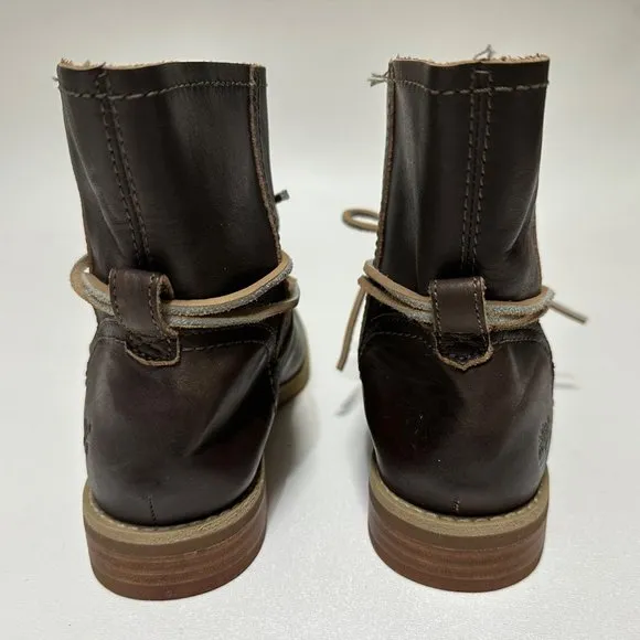Timberland Earthkeepers Savin Hill Women 6 Brown Leather Lace Up Ankle Boots New