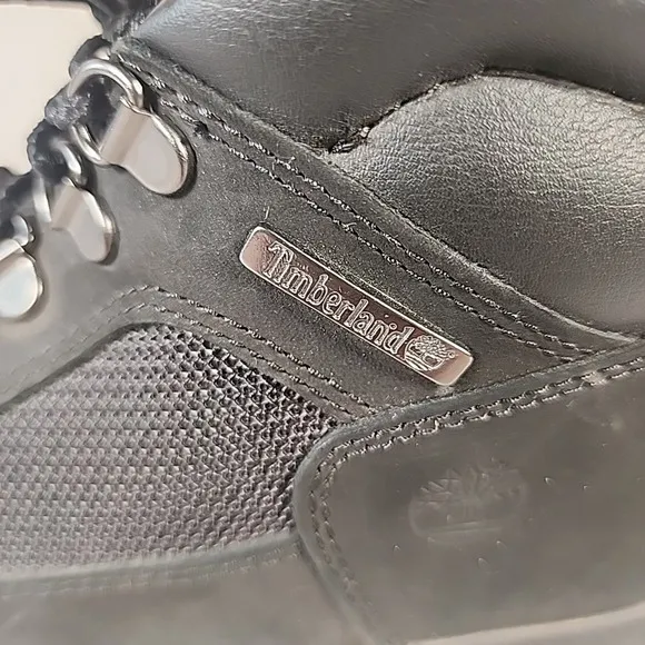 Timberland Grade School Field Boot Black 15906  Boys 7 Womans 9 Leather