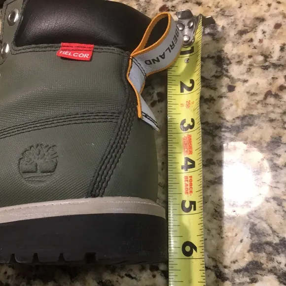 Timberland Helcor Olive Green Waterproof Insulated Reflective Boots size 5Y