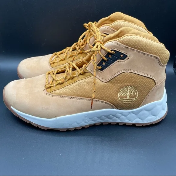 Timberland, Hiking Water, Repellent, Green Stride Men’s 10 1/2 Boot Tan NWOB