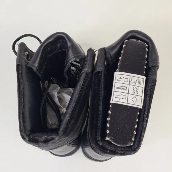 Timberland Lady Premium Fold 8 IN Winter Black Womens Boots Leather SZ 5.5