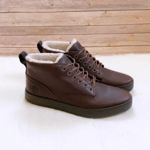 Timberland Men’s Davis Square Waterproof Warm Lined Chukka Boots