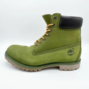 Timberland Premium 6 in Men's Boots 12 Olive Green Nubuck Waterproof Insulated