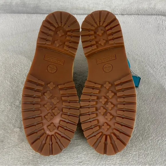 Timberland Premium 6-inch Boots Kids 7 Women 9 Wheat Brown Nubuck Waterproof NEW