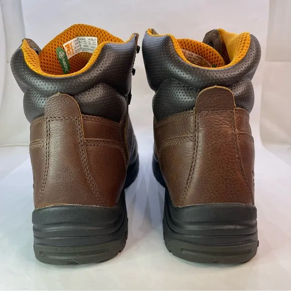 Timberland PRO Titan 6&quot; Safety Toe Brown Work Boots Powerfit 26063 Men Size 14 M