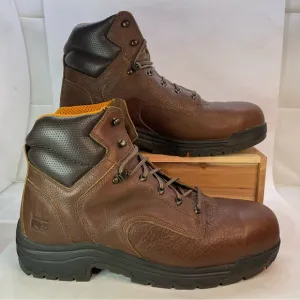 Timberland PRO Titan 6&quot; Safety Toe Brown Work Boots Powerfit 26063 Men Size 14 M