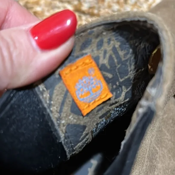 Timberland Suede Ankle Boots with Embroidered Detail