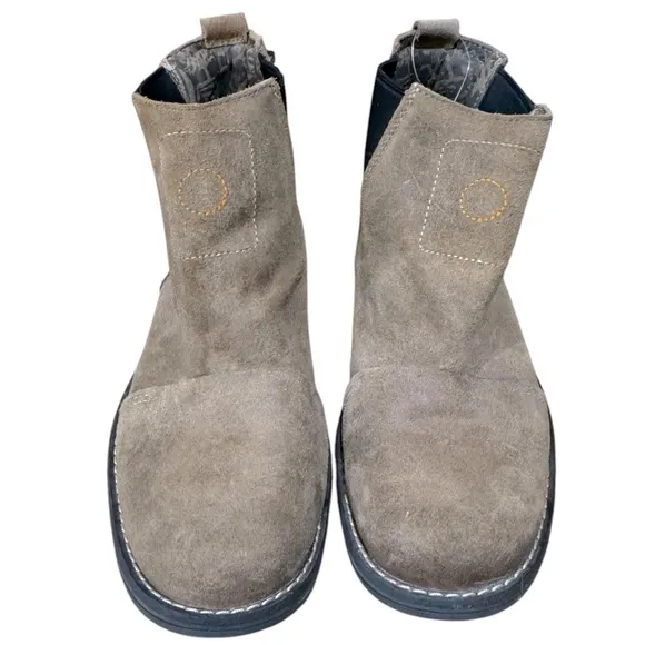 Timberland Suede Ankle Boots with Embroidered Detail