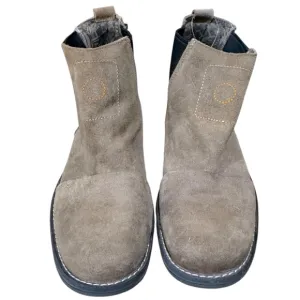 Timberland Suede Ankle Boots with Embroidered Detail