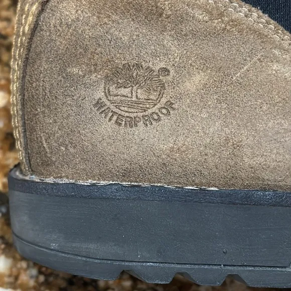 Timberland Suede Ankle Boots with Embroidered Detail
